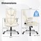 Ergonomic Office PU Leather Executive Chair with Flip-up Armrests and Rocking Function